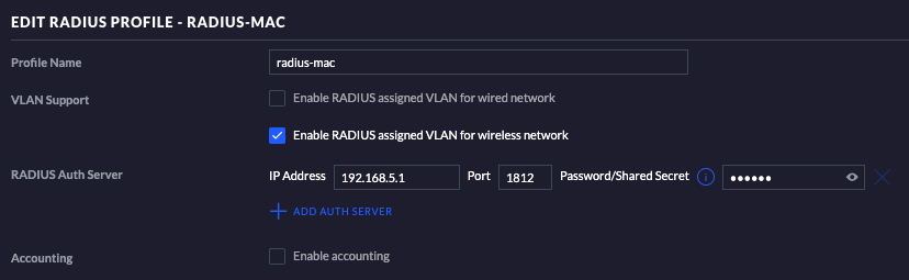 freeradius vlan assignment mac address